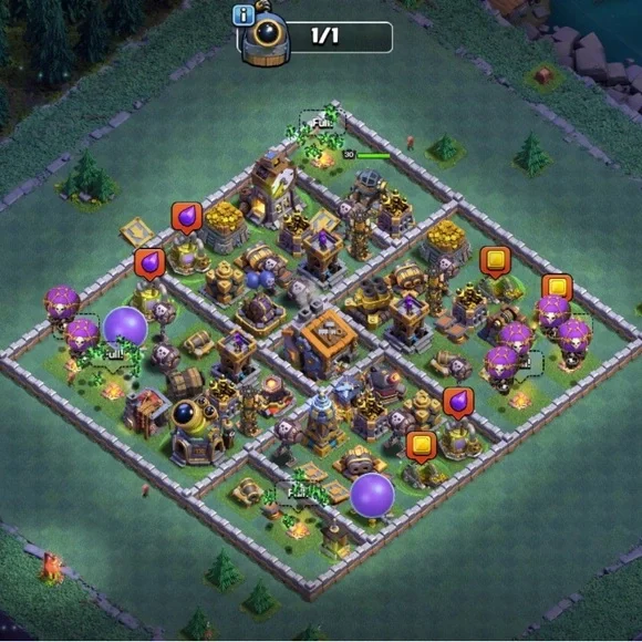 COC TH 15 Clash of Clans TH15 almost maxed , Gems ++2 free battle warship acc - Picture 3 of 12